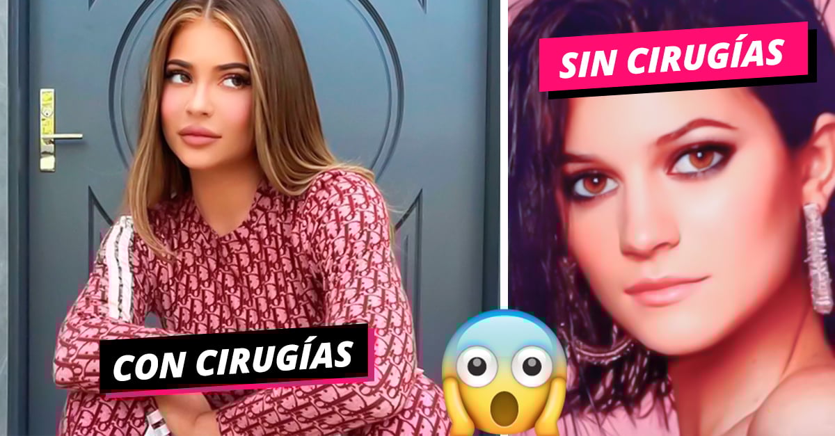 But what a change!  Artist shows what Kylie Jenner would look like today without any surgery
