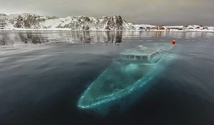 Objects captured at the bottom of the sea 