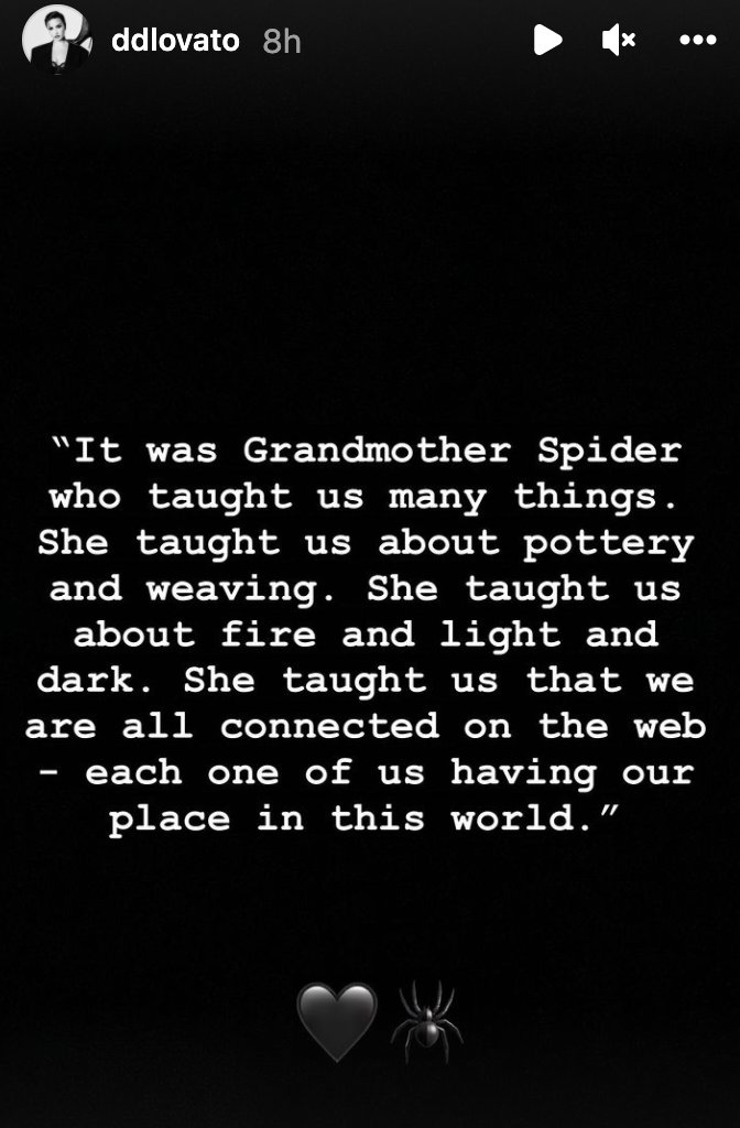 Story behind Demi Lovato's spider tattoo 