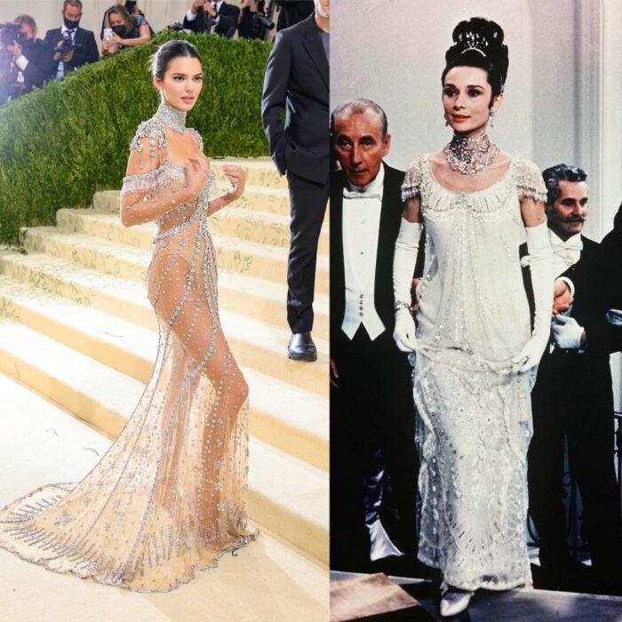 Comparison Kendall Jenner and Audrey Hepburn