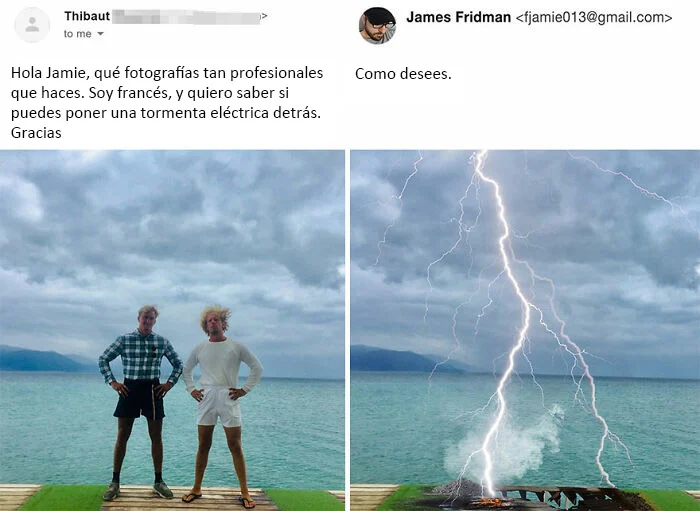 hombre trueno ;El 'Troll de Photoshop' regresó para editar las fotos de sus seguidores y hace reír a internet