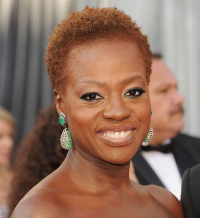 Viola Davis durante una alfombra roja 