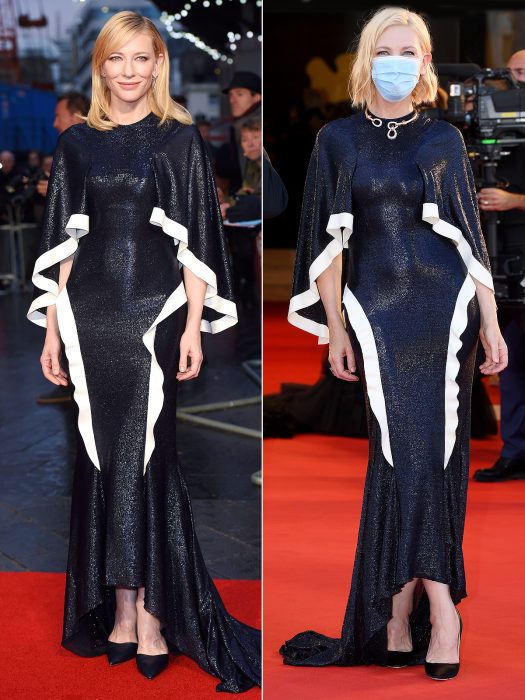 Kate Blanchett usando el mismo vestido en diferentes ocasiones 