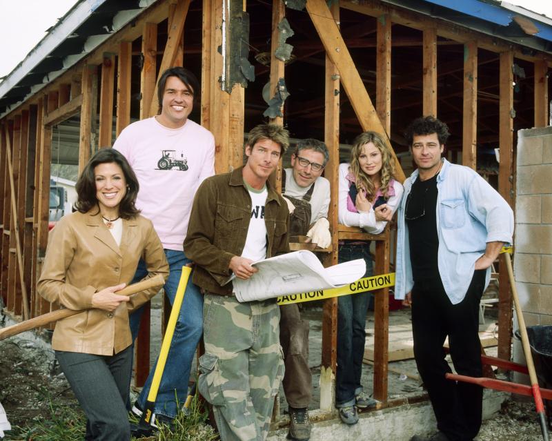 People recording a home renovation show 