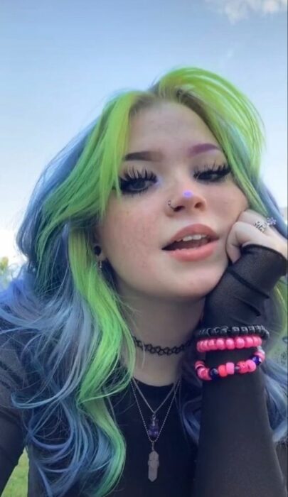 green and blue hair; ideas for neon hair