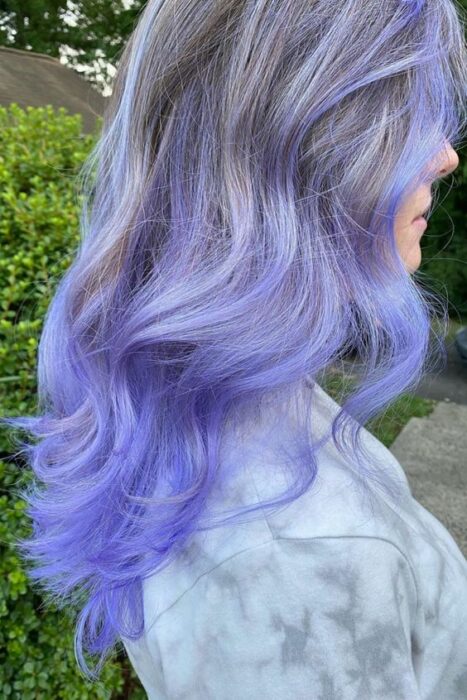 lilac hair; ideas for neon hair