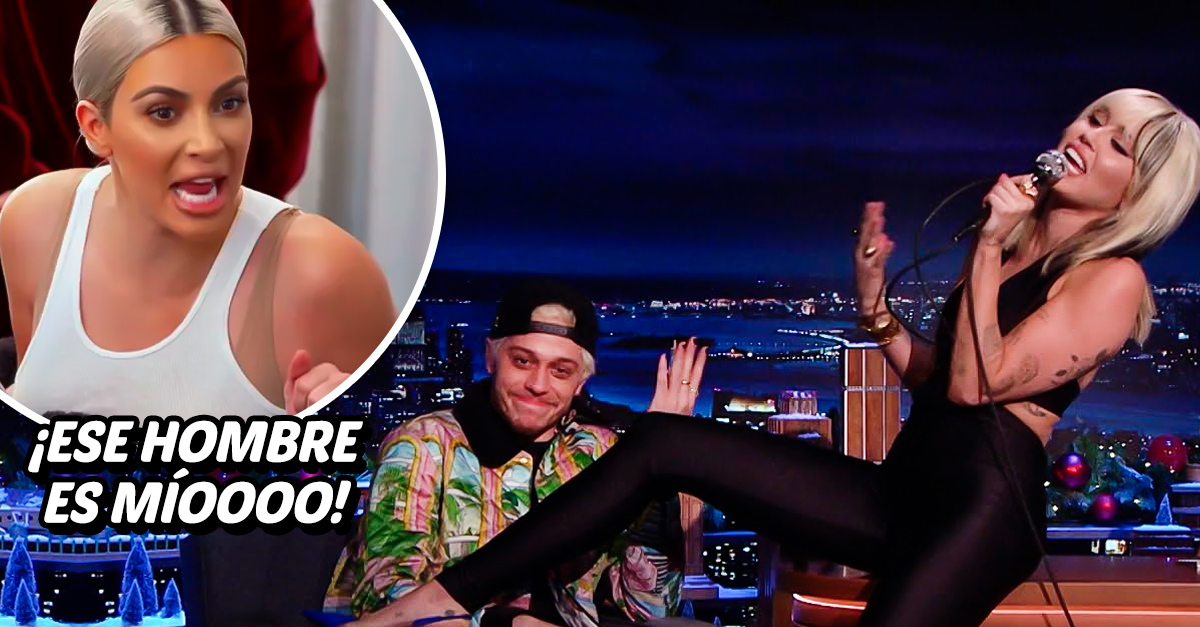 Miley Cyrus flirted with Pete Davidson and Kim got jealous