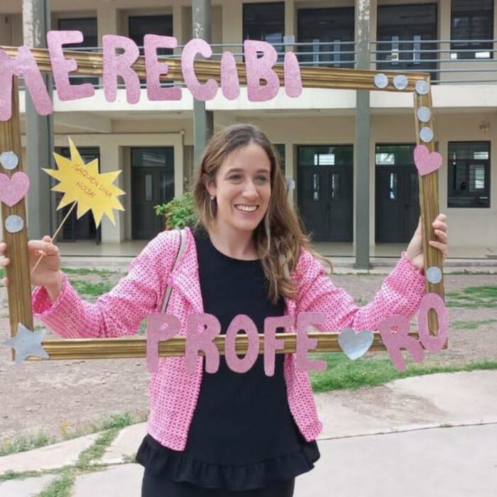 Rocío Barberá at her graduation