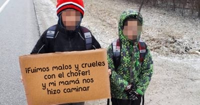 Mamá hizo caminar a sus hijos 7 km hasta el colegio por ser groseros con el chófer del autobús