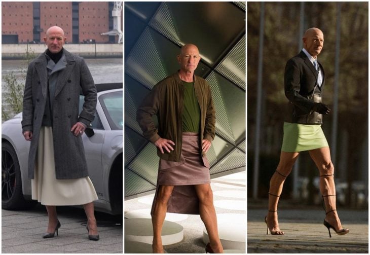 Mark Bryan, el hombre de 61 años, que usa faldas y tacones para romper los estereotipos de género