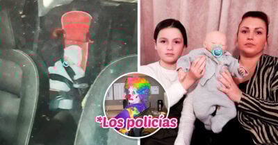 ¡Quedaron! Policías rompen la ventanilla de un coche para “salvar a un bebé” pero era un muñeco