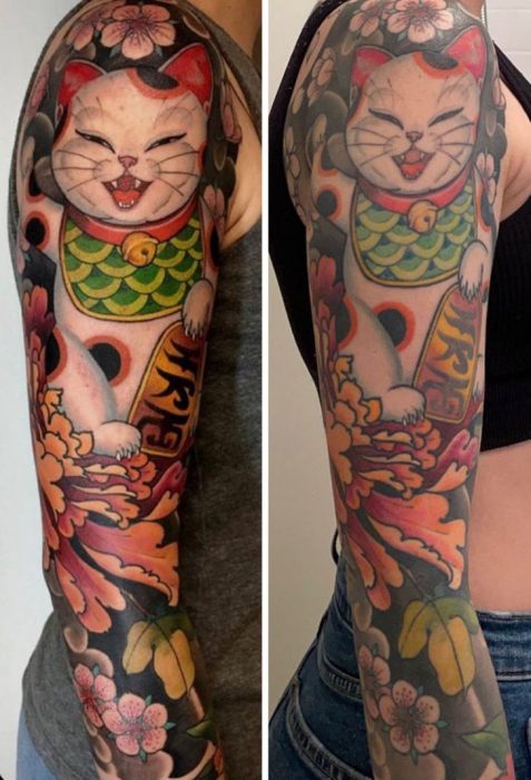 Maneki ;14 Tatuajes en el día en que se hicieron vs actualmente