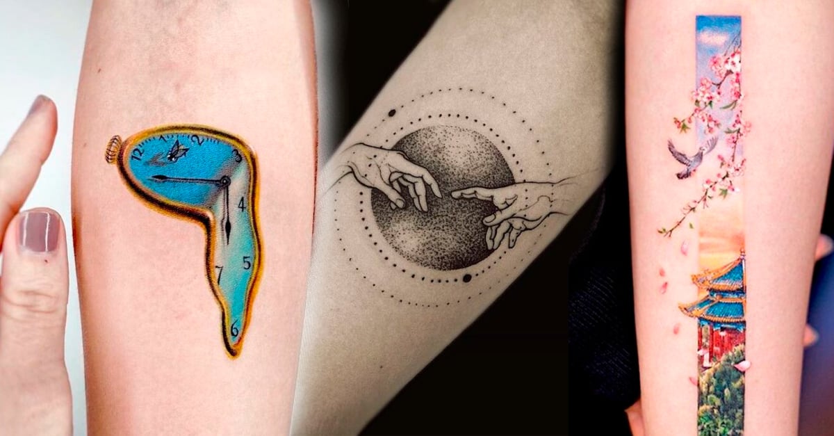 Lindos tatuajes artísticos para honrar tu amor por el arte