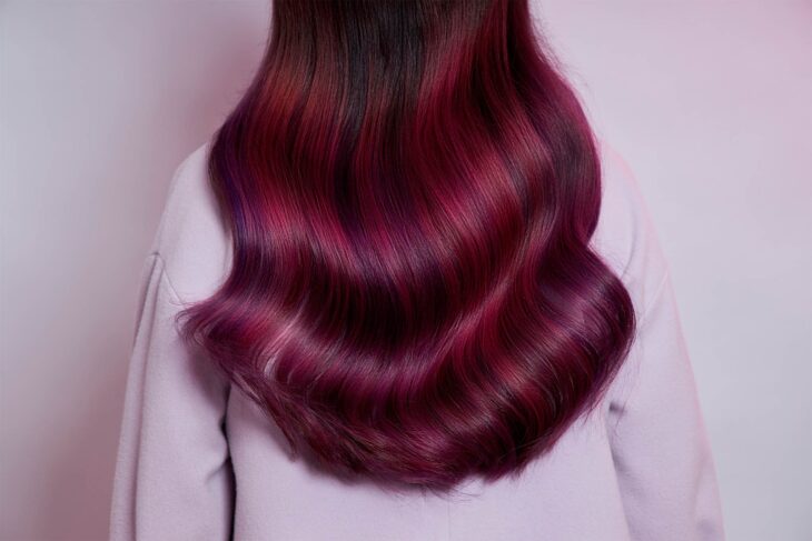 burgundy hair 