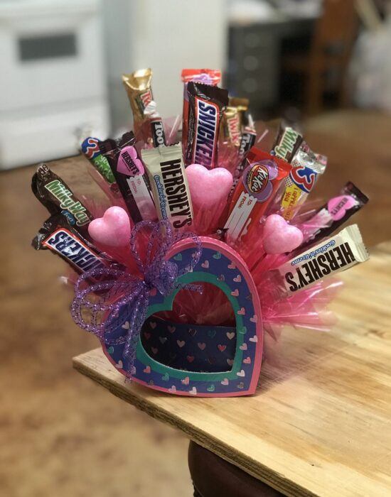 Chocolate arrangement for Valentine's Day