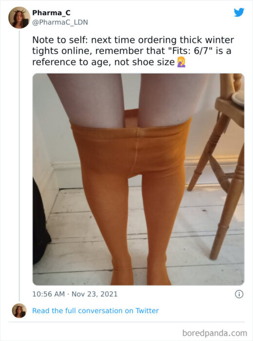 Legs of a woman with orange tights