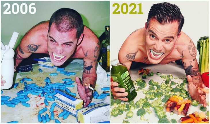 Actor Steve-O en una sesión de fotos para celebrar 15 años sobrio 