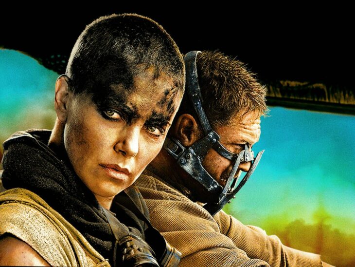 Charlize Theron y Tom Hardy en Mad Max