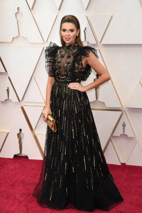 Carly Steel en la alfombra roja de los Oscar 2020