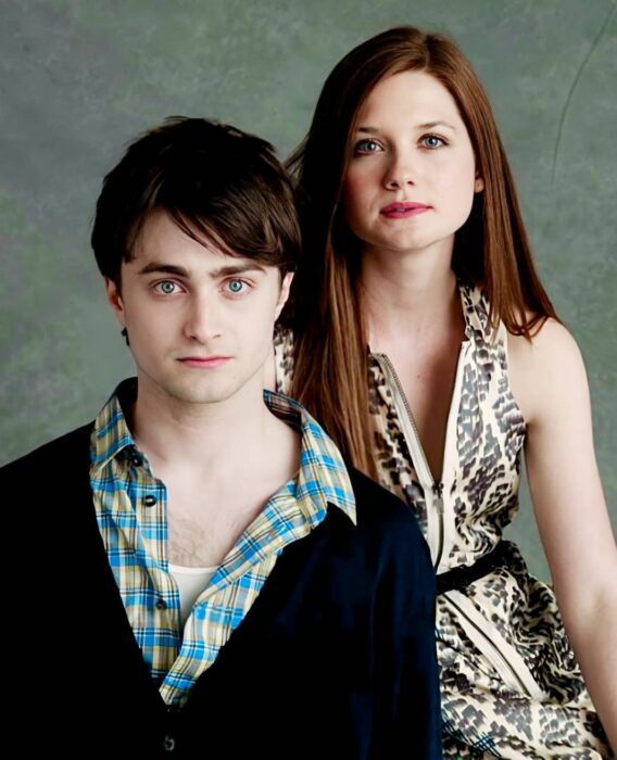 Daniel Radcliffe y Bonnie Wright