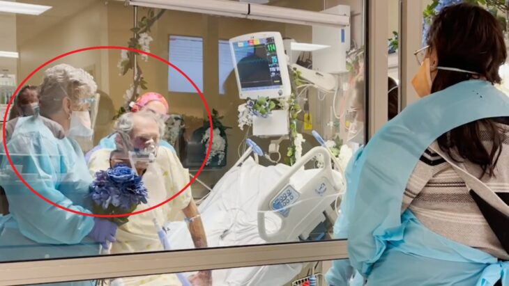 Abuelitos en un hospital; Abuelitos se declaran su amor y se casan en pleno hospital