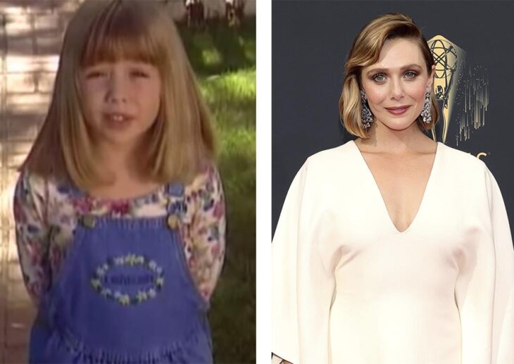 actriz Elizabeth Olsen como lucía al principio de su carrera vs en la actualidad