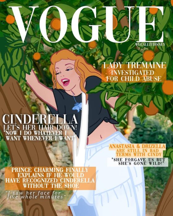 Dawn;  This would be the cover of Vogue if these Disney princesses appeared in them