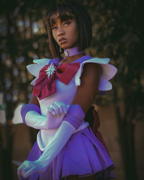 Sailor Saturno ;Create beautiful cosplay of the Sailor Scouts and the result is divine 