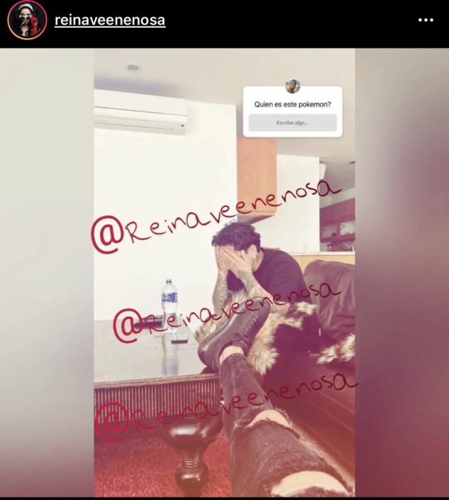 captura de pantalla de una historia en Instagram donde está el cantante Christian Nodal 