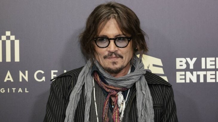 Actor Johnny Depp en una alfombra roja 