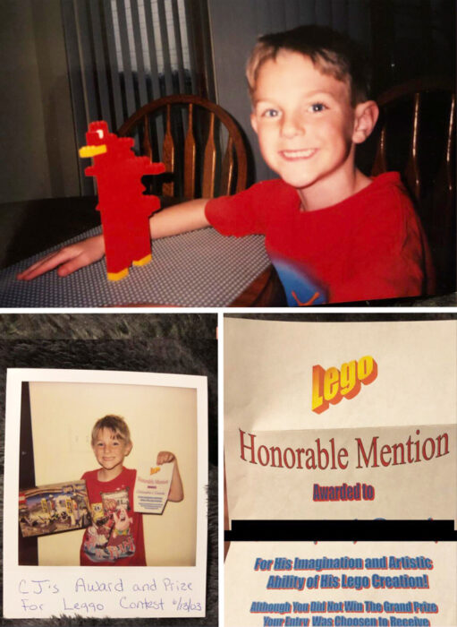 niño jugando con Legos ;Fotografías que comprueban el amor de mamá