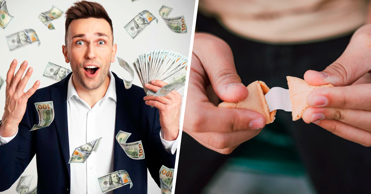 Luck level: Win the lottery using the numbers on your fortune cookie