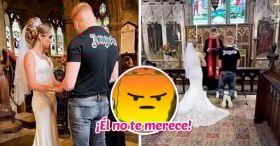 ¿Es en serio? Llegó a su propia boda en jeans y playera y la cara de la novia lo dice todo