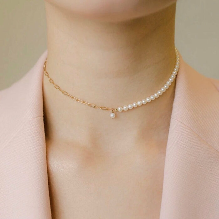 choker de perlas