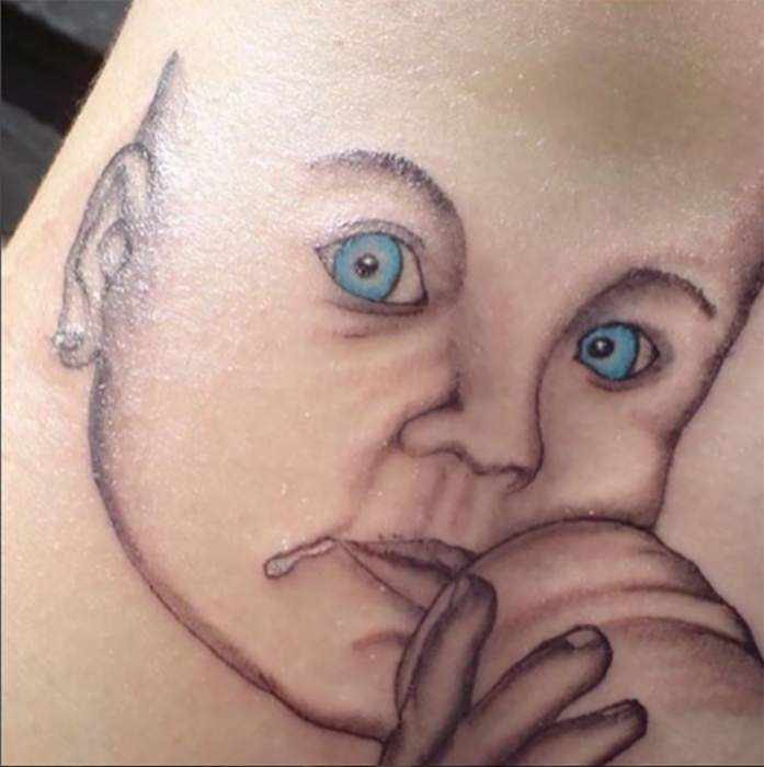 tatuaje bebe feo