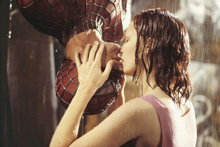 Tobey Maguire y Kirsten Dunst en Spider-Man