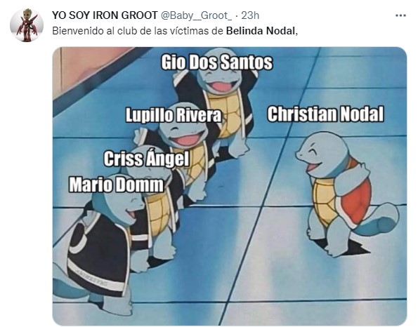 Memes of the breakup between Belinda and Christian Nodal