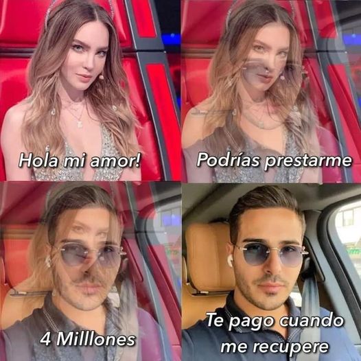 Memes of the breakup between Belinda and Christian Nodal