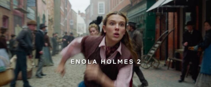 captura de pantalla de la película Enola Holmes 2