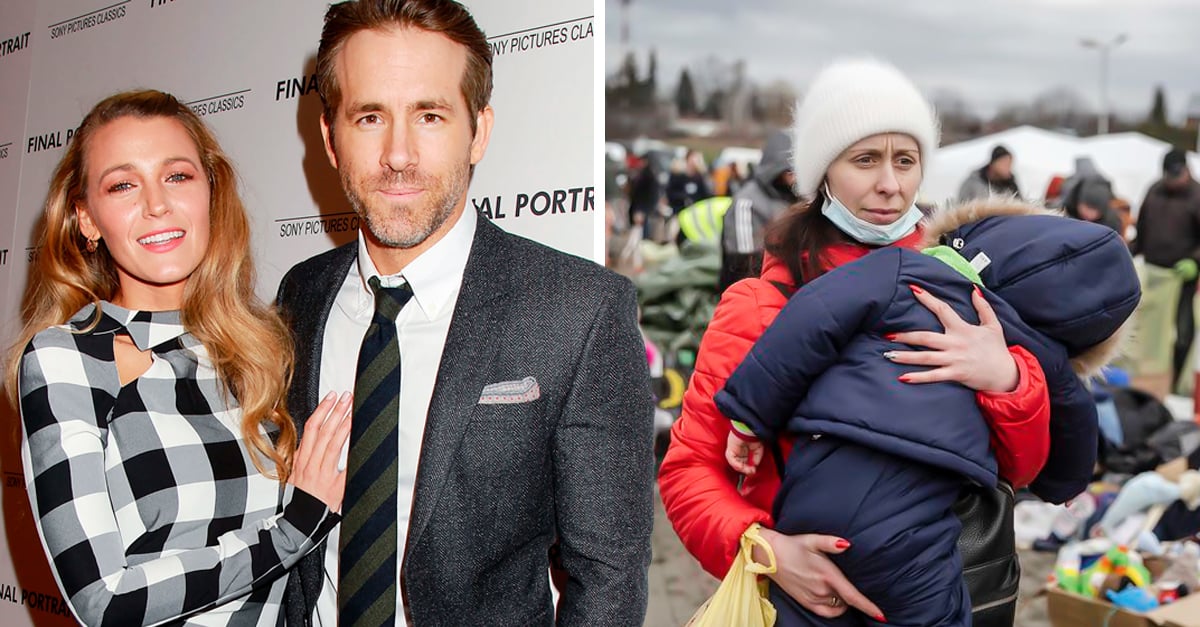 Ryan Reynolds and Blake Lively to match donations for Ukrainian refugees of up to  million