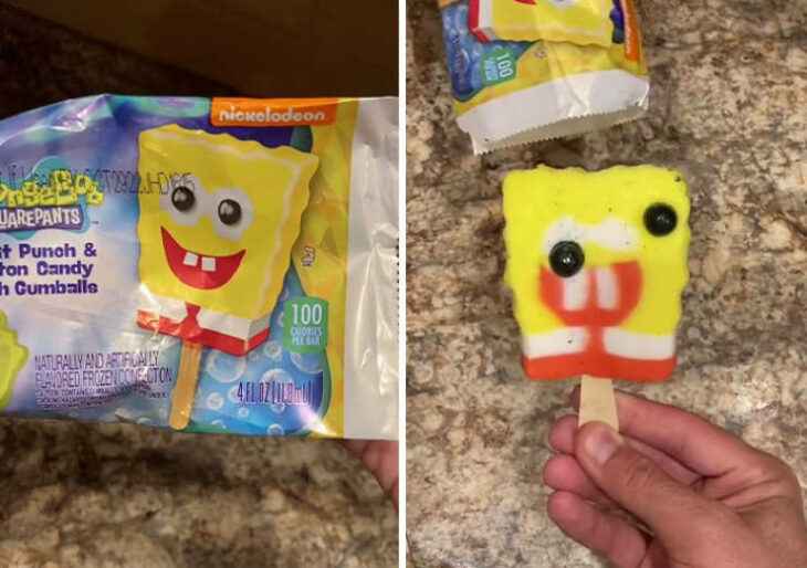 expectativa vs realidad de una paleta de Bob Esponja 