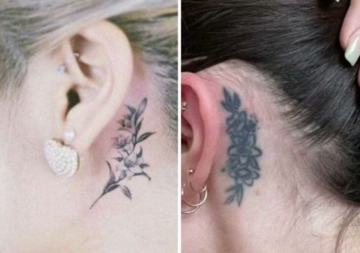 expectativa vs realidad de un tatuaje detrás de la oreja 