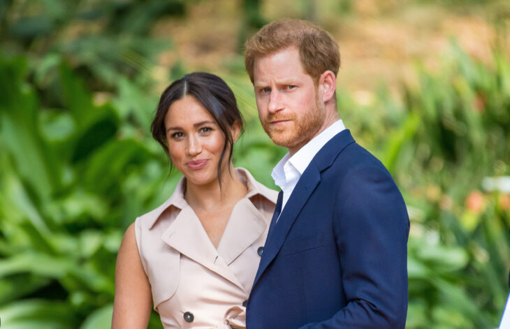 Photograph of Prince Harry with his wife Meghan Markle