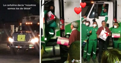 Recolectores de basura buscan al abuelito que les dio regalos en Navidad y lo sorprenden