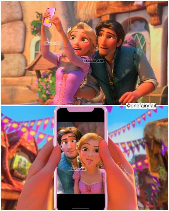 Finn y Rapunzel ;Ilustrador nos enseña cómo se verían estos personajes Disney modernos