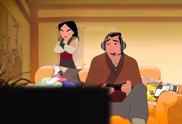 Mulán y Li Shang ;Ilustrador nos enseña cómo se verían estos personajes Disney modernos