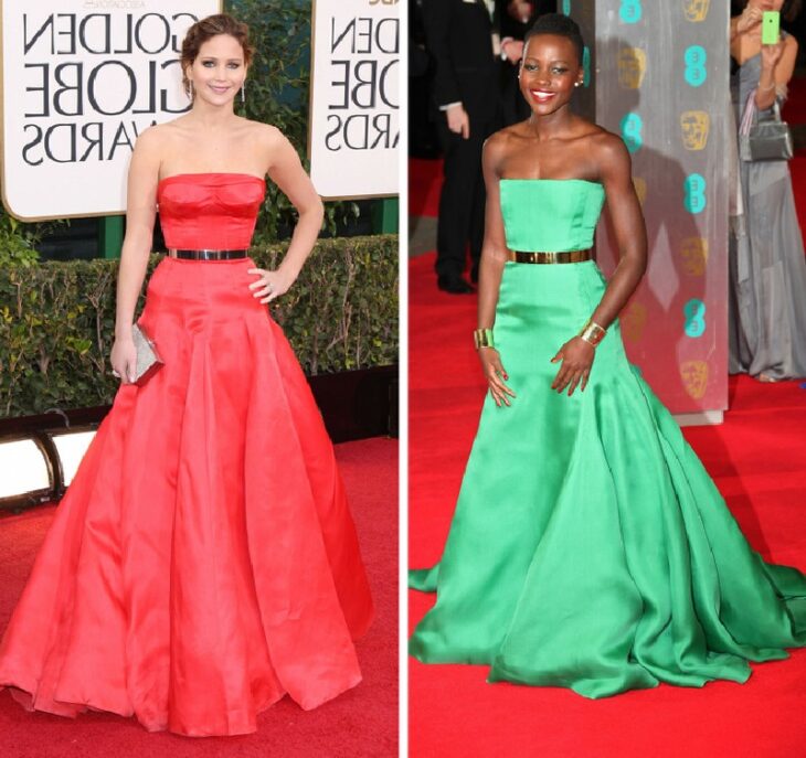 Comparativa de Lupita Nyong’o y Jennifer Lawrence