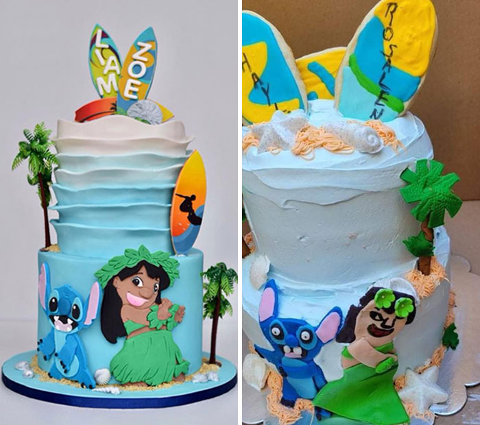 Lilo and Stitch Cake Comparison