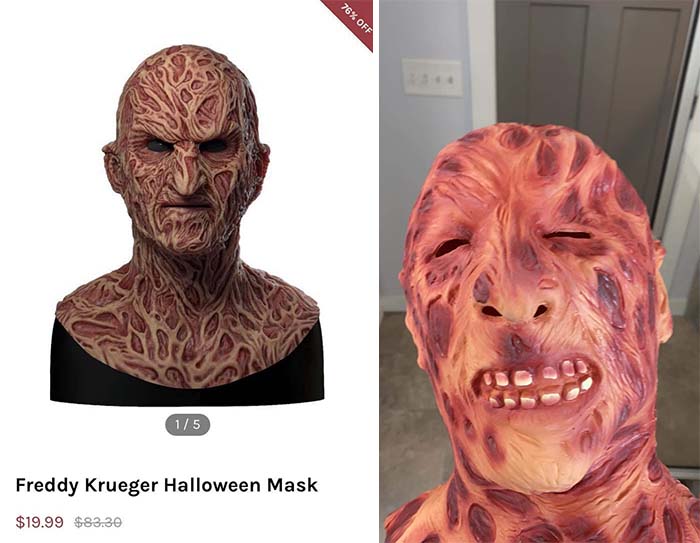 Comparativa mascaras de Halloween