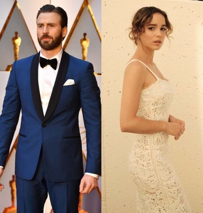 Comparativa de Chris Evans y Alba Baptista